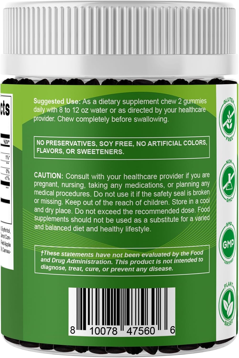 Vitamatic Sugar Free Moringa Gummies - 50:1 Extract 200 mg - Complete Green Superfood - 240 Pectin Based Gummies - Image 9