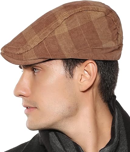 Miniatura 3 de Aivtalk Boina de Newsboy para hombre, gorra ajustable de cabbie para conducir, gorra plana de hiedra