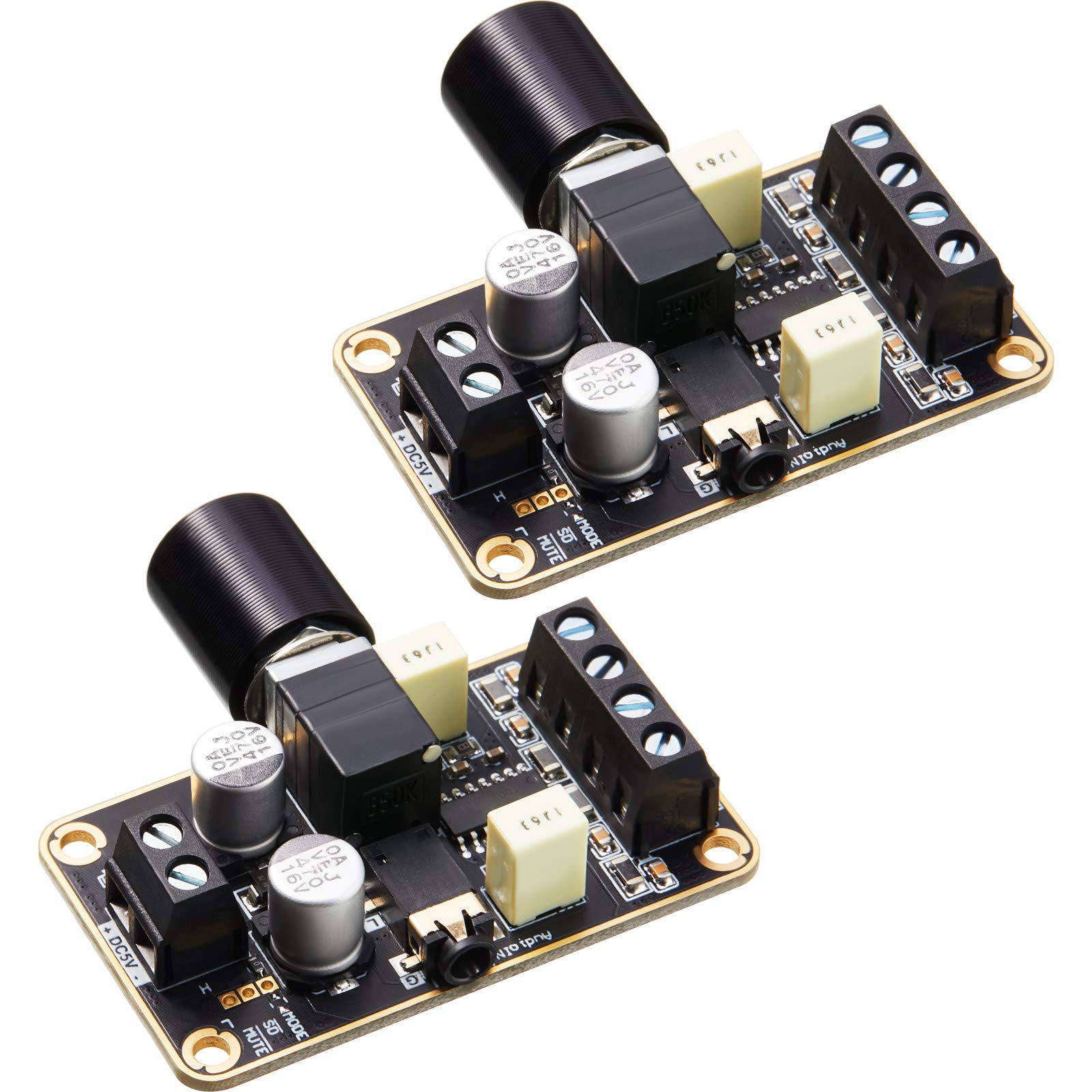 Fasizi Scheda Amplificatore Audio PAM8406 – Mini Ampli Stereo 5W+5W Classe D, DC 5V, Doppio Canale Per Progetti Fai-da-Te