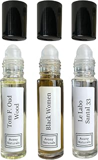 3 Pc Womens Gift Set, Fragrance Oil For Women, Roll On Body Oil, Perfume Samples, Fragrance Oil, Gift For Her, Perfume Oil Sampler, Gift Box (Woody)