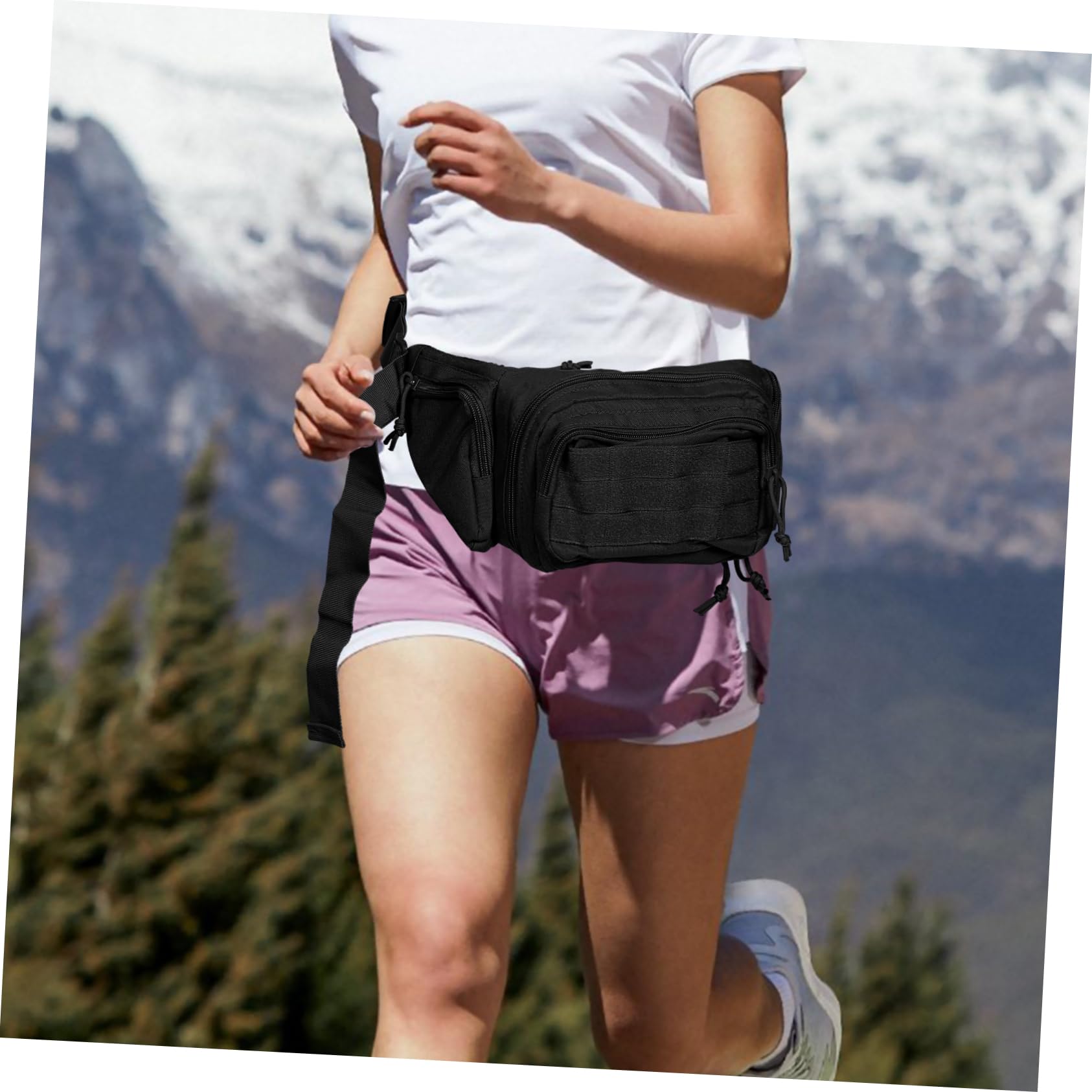 Mipcase Riñonera para Hombre Riñonera para Correr Bolso para Hombre Versátil y Cómodo para Deportes y Actividades Al Aire Oxford Duradera Diseño Clásico