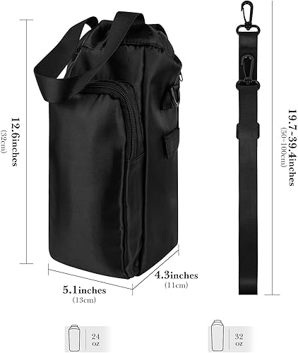 Vista 2 de Linkidea Bolsa de almacenamiento para licuadora, portabotellas portátil con cordón y correa para el hombro y la mano, bolsa de viaje compatible