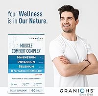 Vista 7 de Granions Complejo de píldoras relajantes musculares, magnesio, potasio, selenio, cobre, vitaminas B, relajante, suplemento diario de comodidad