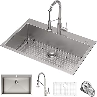 Kraus KCA-1102 Stark Dual Mount Drop Sink and...,