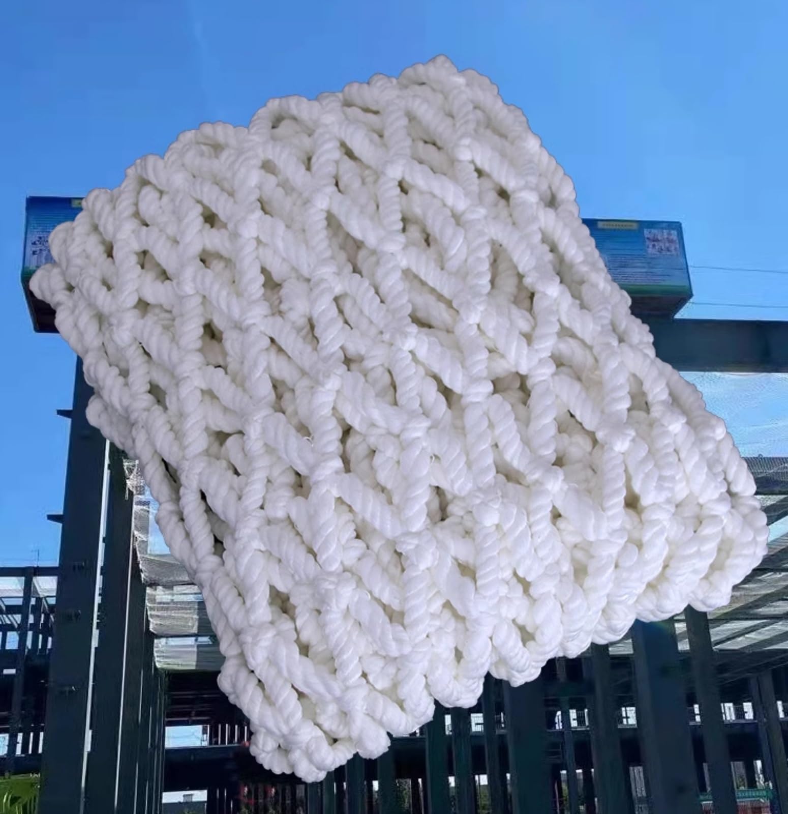 Filet Remorque Protection Coffre Filets de protection de sécurité pour chantiers de construction, filet de clôture pour escaliers utilitaires de grande surface | Filet anti-chute pour balcon(5cm(2inch