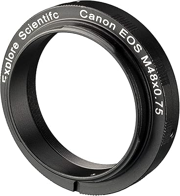 Explore Scientific Camera-Ring M48x0.75 Compatible with Canon EOS
