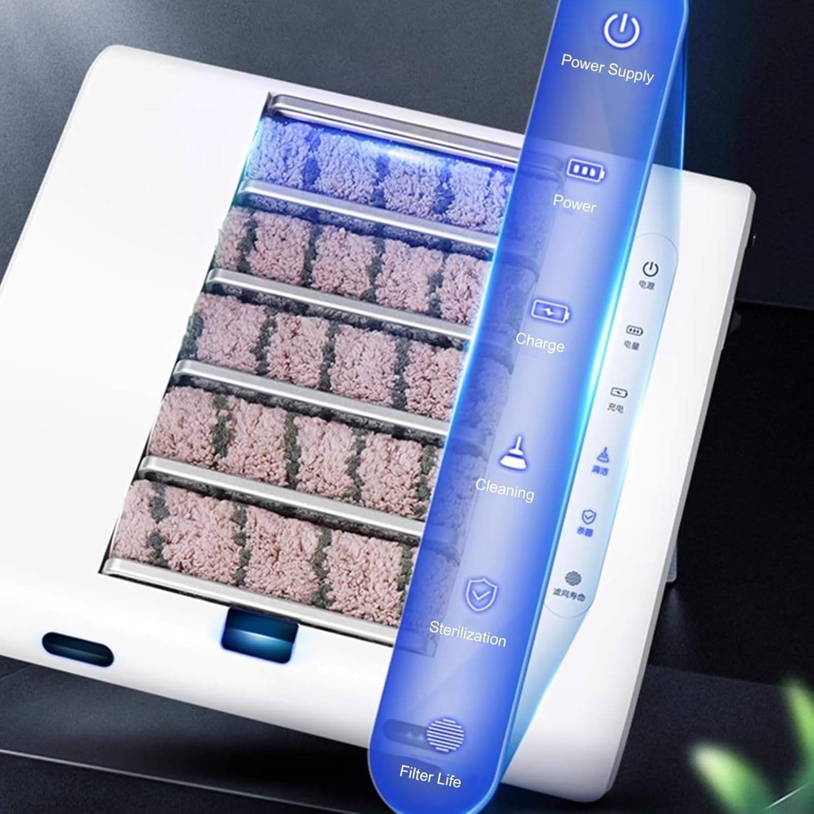 Macchina automatica ricaricabile per la pulizia delle scarpe, lucidatrice a induzione da 2600 mAh per la cura e la manutenzione delle scarpe senza sforzo in hotel, banche e uso commerciale