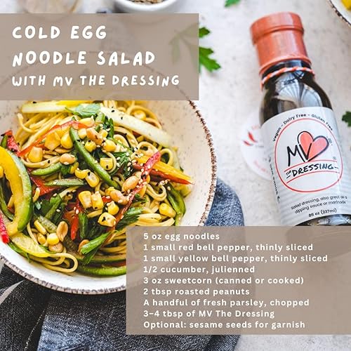 Miniatura 4 de MV The Dressing - Balsamic Vinaigrette Mediterranean Diet Salad Dressing, Dipping Sauce & Marinade - Gluten-Free, Dairy-Free & Vegan, 8 fl. Oz