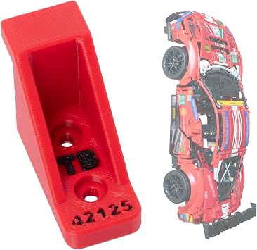 Vertical Wall Mount for LEGO Ferrari 488 GTE-42125 Car NOT Included