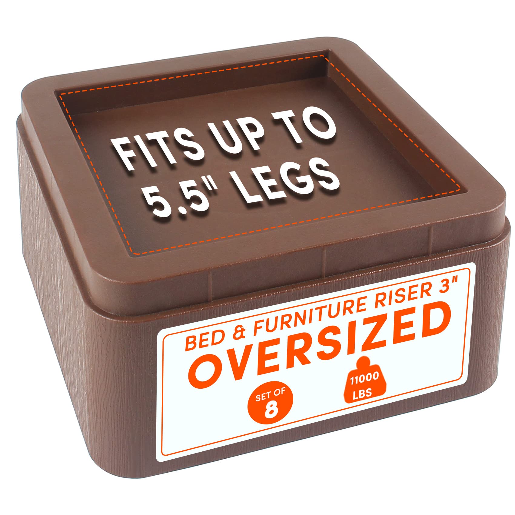 Raise Your Bed or Sofa - DEDU Bed Risers -20