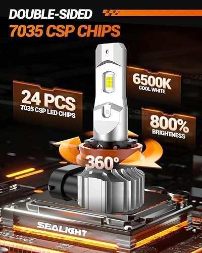 Miniatura 71 de SEALIGHT 912 bombillas LED, 912 921 bombillas de respaldo LED, 912 921 luz LED de marcha atrás de 6000 K 2600 lúmenes, superbrillante, T15 906 904