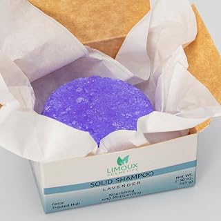 Solid shampoo bar for normal and color treated hair - Moisturizing and brightening - 2.30 oz - Paraben Free, SLS free, Cruelty free, Eco Friendly, Zero waste, up to 50 uses
