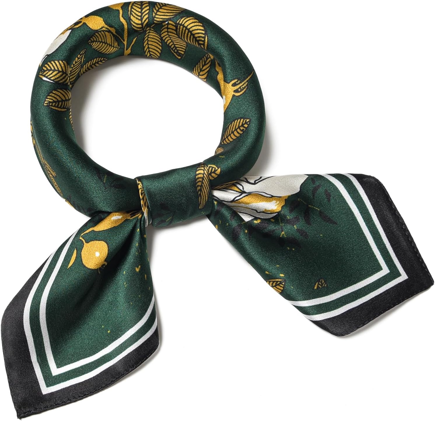 100% Mulberry Silk Scarf 21 "x 21" Square - Neck Scarf - Women Men Small Square Pocket Scarf - With Gift Packed - Image 2