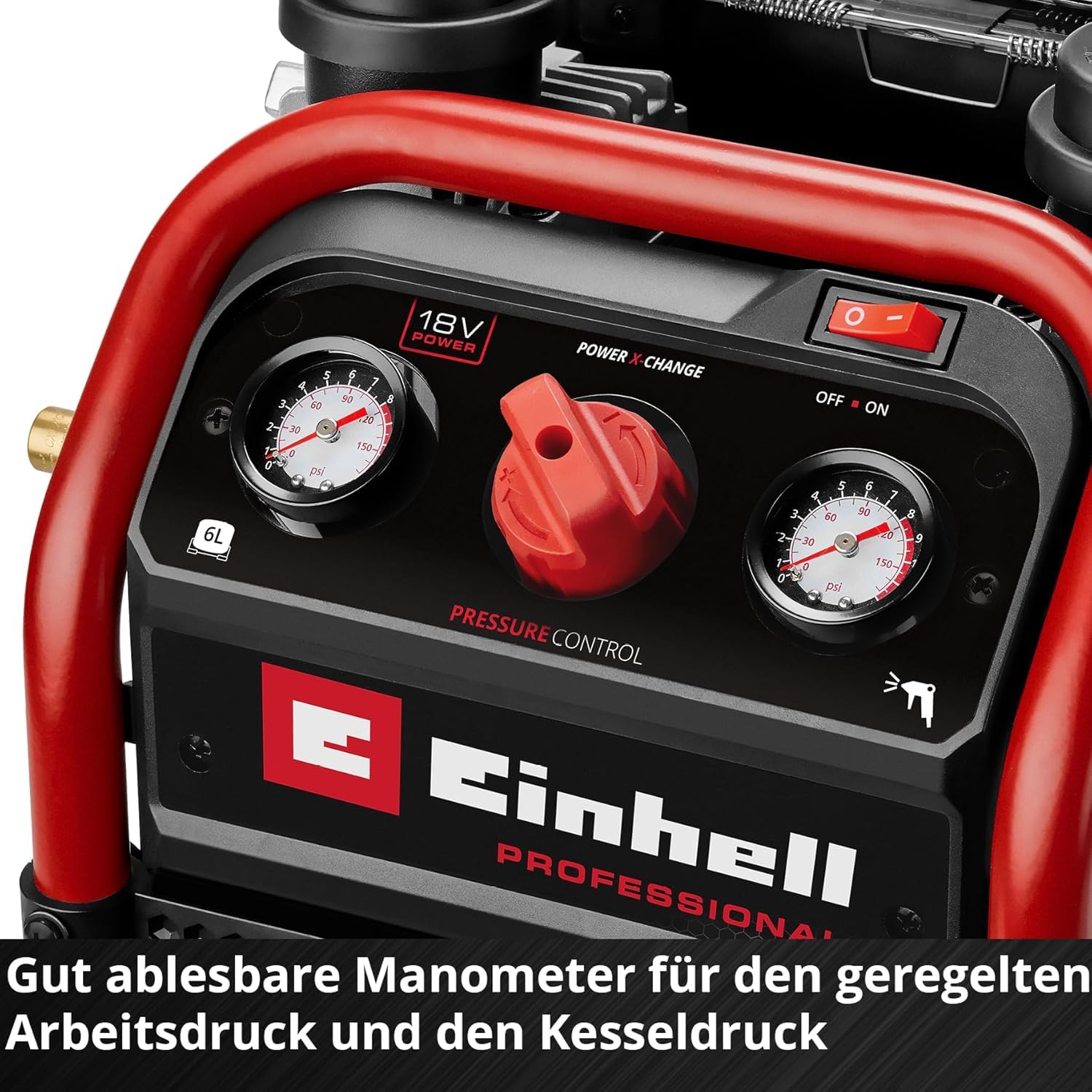 Einhell Professional Akku-Kompressor SILENZZO 18/160