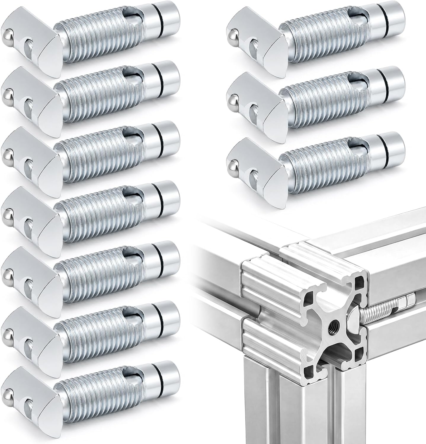Flutesan 10 Pack T Slot Connector for 15 Series 40 mm Aluminum Extrusion