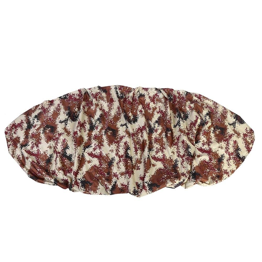 Waterproof UV Sun Storage Dust Cover, Kayak Boat Canoe Made of Hard Wearing Polyester Fabric Tear Resistant for Kayak of 3.6-4m Length (Desert Camo)