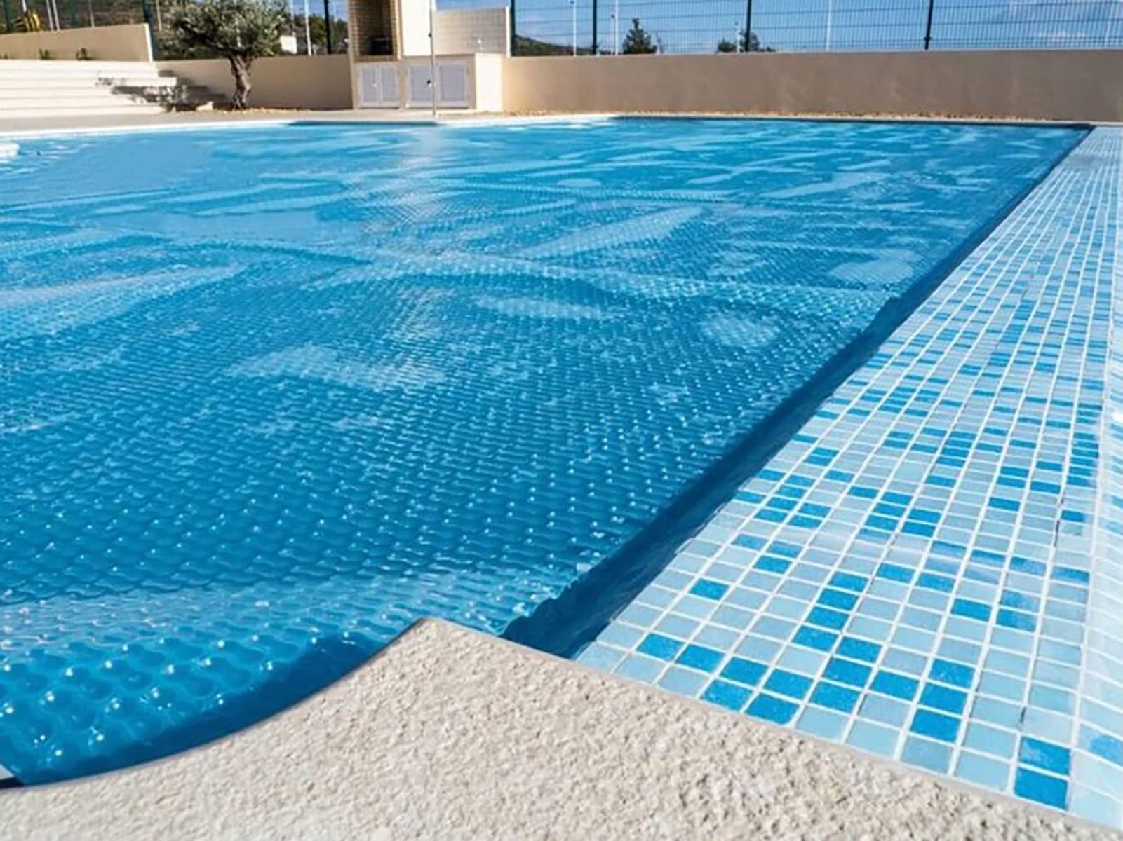 Cobertor para Piscina con Bordes Envueltos Cubierta para Piscina, Cubiertas Solares para Piscinas Interiores y Exteriores, Cubierta para Bañera de Hidromasaje Impermeable a Prueba de Polvo de 400 Mi