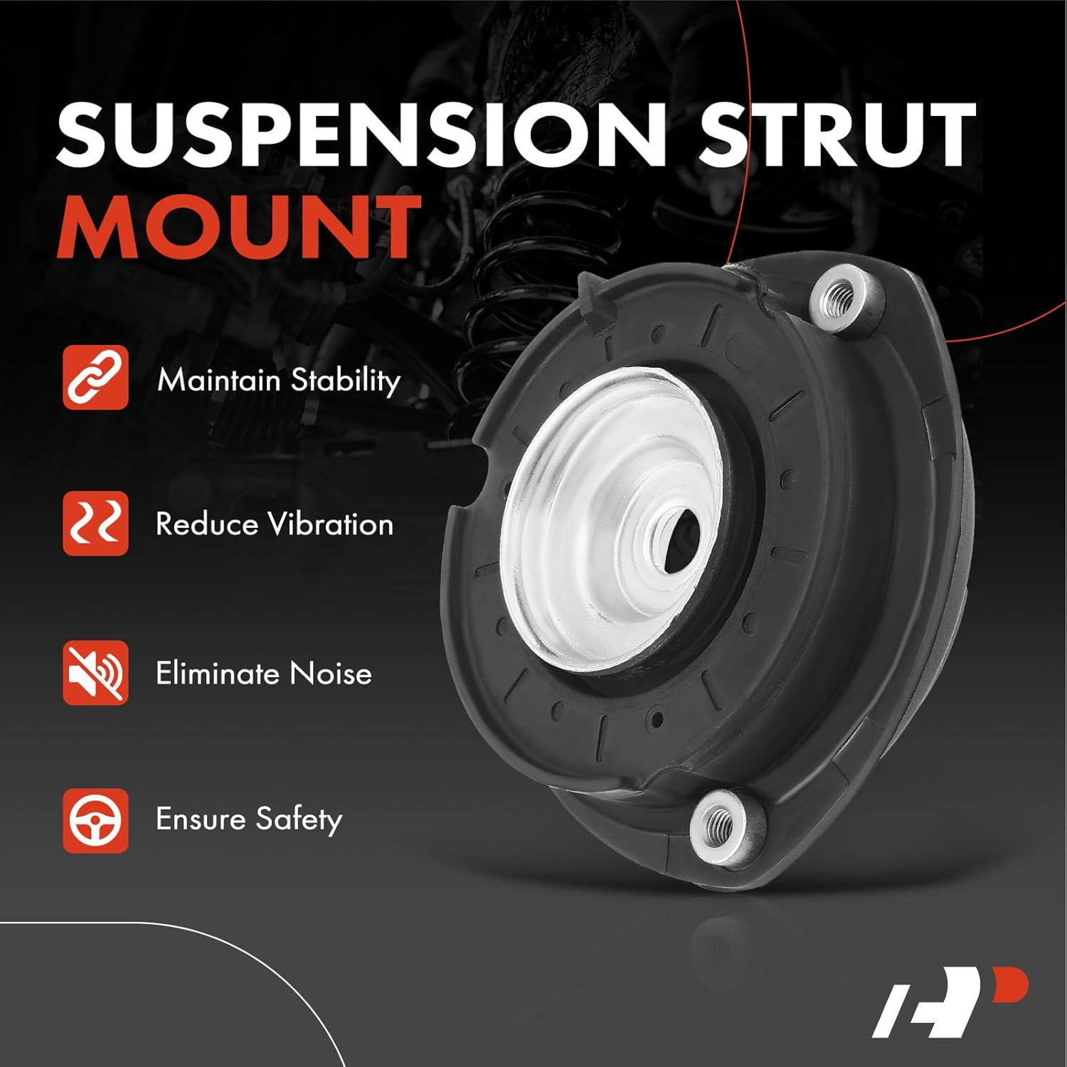 A-Premium Front Driver or Passenger Suspension Strut Mount Compatible with Volkswagen GTI 2015, Golf & Audi A3/A3 Quattro, S3 2015-2017, TT Quattro 2016-2017