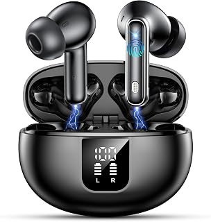 EUQQ Comfortable Wireless Earbuds, 6 ENC Microphones, 36H Battery Life
