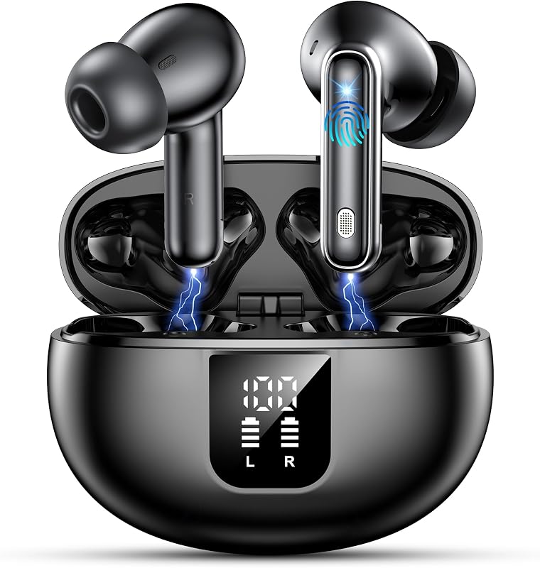 EUQQ Comfortable Wireless Earbuds, 6 ENC Microphones, 36H Battery Life