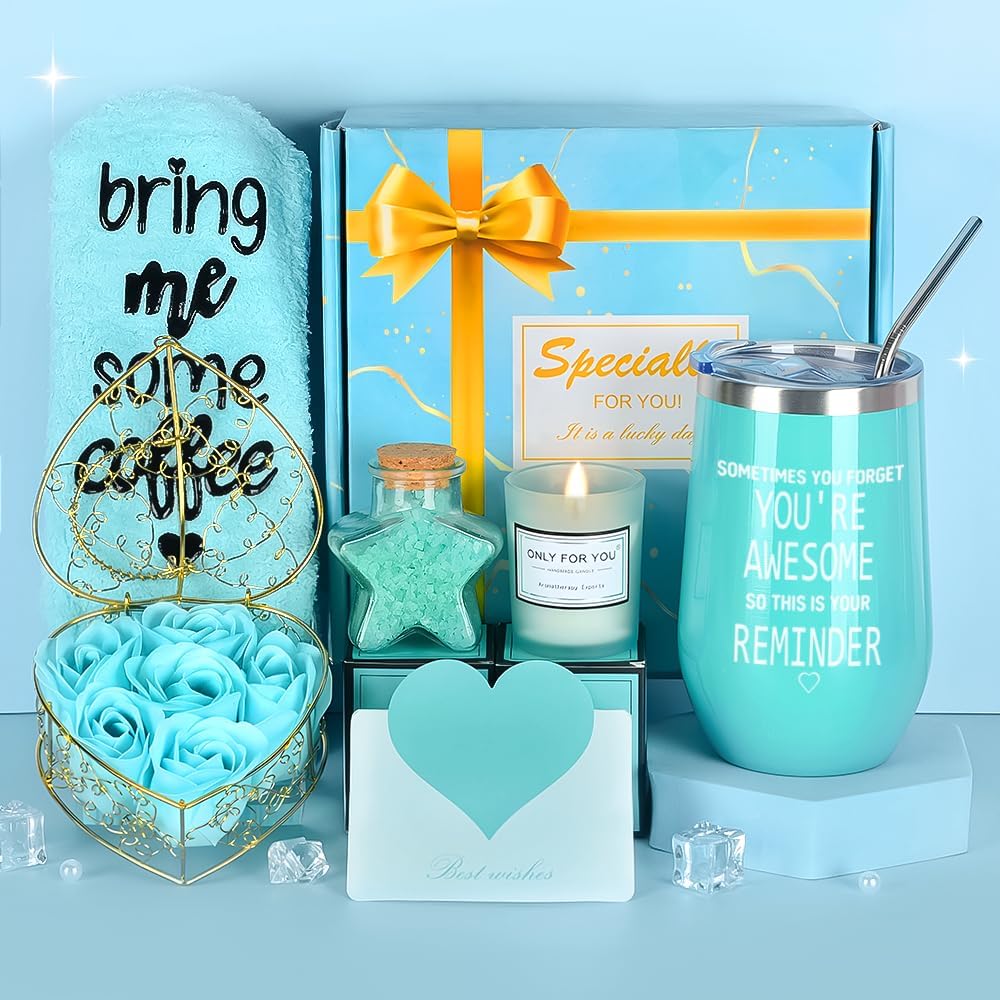 MUJUZE Coffret Cadeau Femme - Tasse, Bougie, Chaussettes Et Accessoires 'Big Hug'