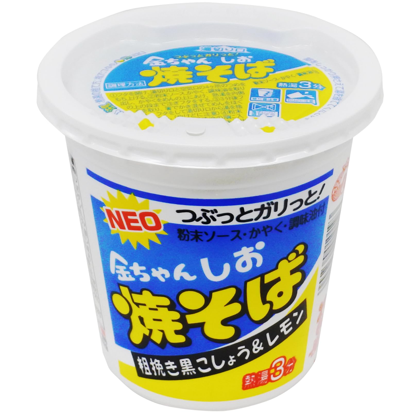 Amazon.co.jp: 徳島製粉 NEO金ちゃん しお焼そば 86g×12個 : 食品