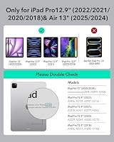 ESR Mágneses Billentyűzetes Tok iPad Air 13" (M3/M2) és Pro 12.9" Tablethez - Lebegő Állvány, RGB Háttérvilágítás, Multi-Touch Trackpad, Fek 2