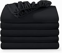 Vista 10 de Bare Home - Paquete de 2 sábanas bajeras Twin XL de microfibra ultrasuave 1800, resistente a las arrugas, con bolsillo profundo (Twin XL, azul claro)