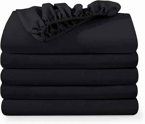 Miniatura 9 de Bare Home - Sábana bajera ajustable, paquete de 2 unidades y 5 unidades