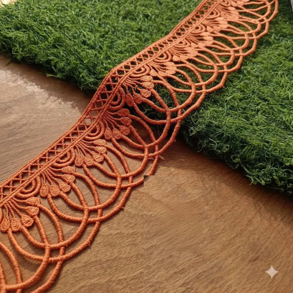 ORANAGE Colour Cotton lace 9 Meters