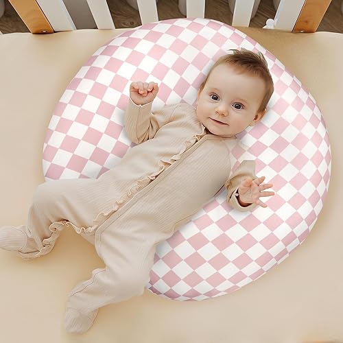 Miniatura 7 de Funda de almohada de lactancia, fundas de lactancia extraíbles para almohadas de lactancia, ajuste elástico y suave para bebés, niñas y niños recién