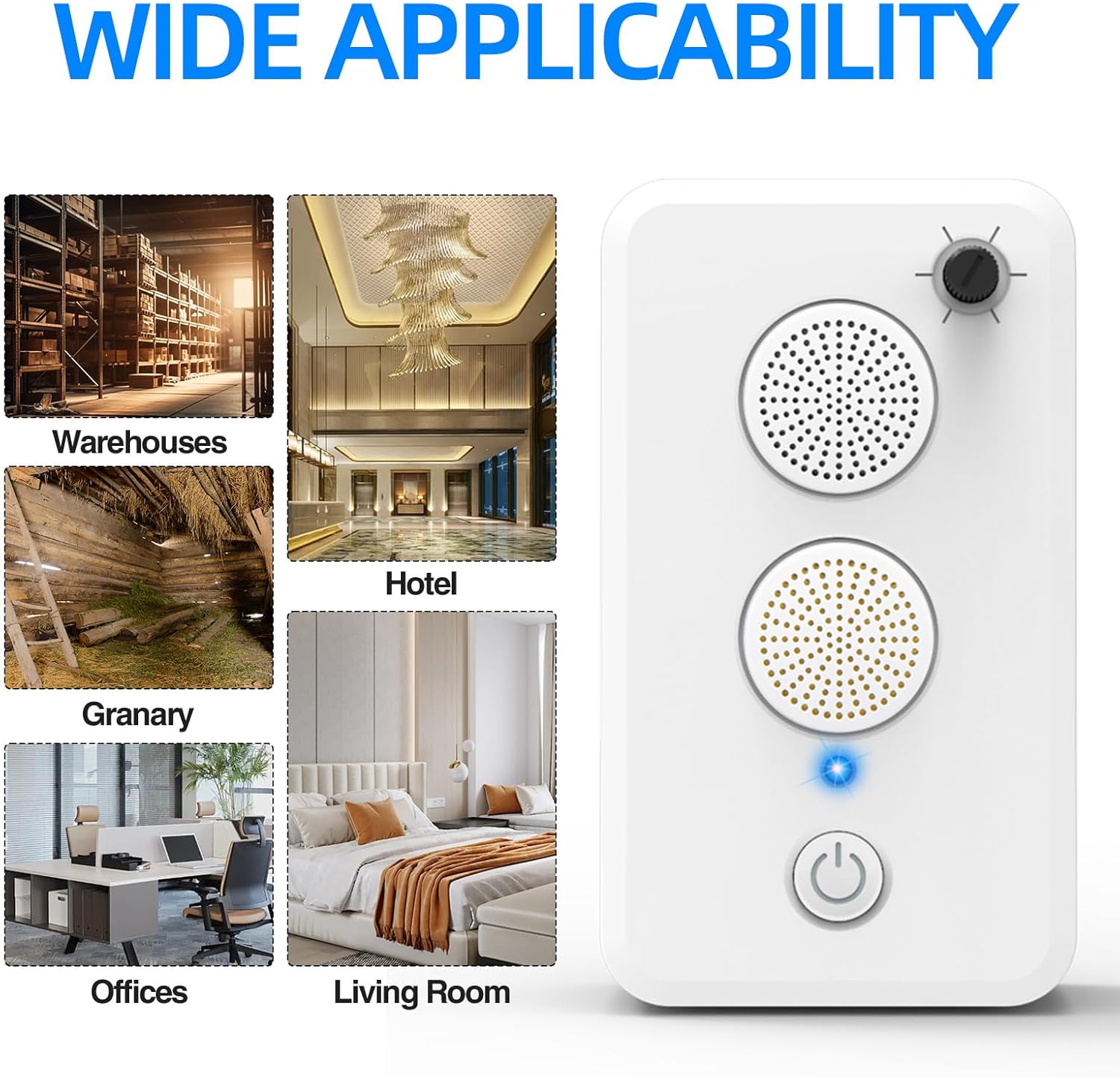 2026 Ultrasonic Bat Repellent for Attic, Rechargeable Woodpecker Deterrent for House,Bird Bat Deterrent Devices Outdoor Indoor,Bats Keep Away,Electronic Bird Repeller Bats Exclusion Removal Device