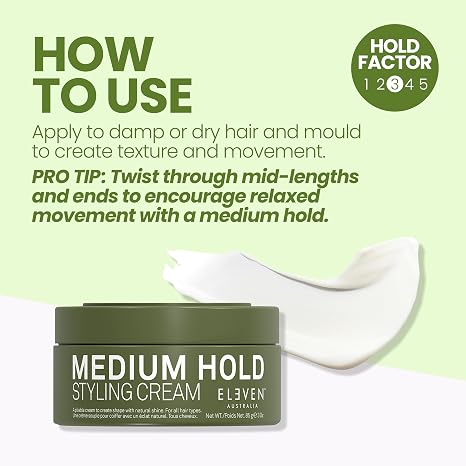 ELEVEN AUSTRALIA Hair Clay for Men and Women - Maximum Hold, Matte Finish for Texture, Long-Lasting Definition, Ideal for Short to Medium Hair - 3 oz