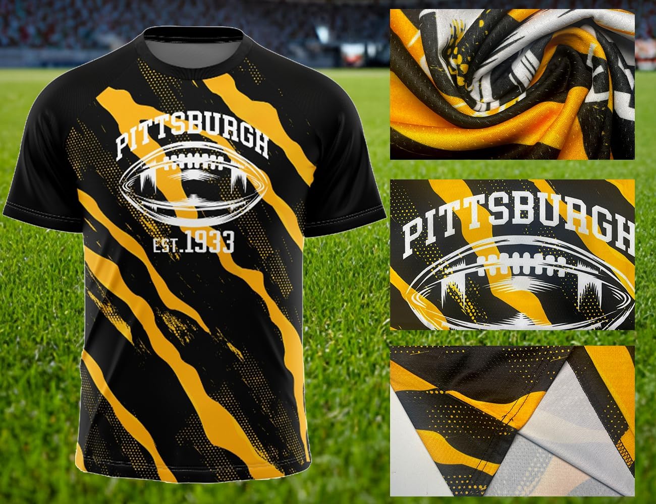 Men's City Shirts Football Fans T-Shirt Mens Football Fans Athletic City T-Shirt Short Sleeve - Image 6