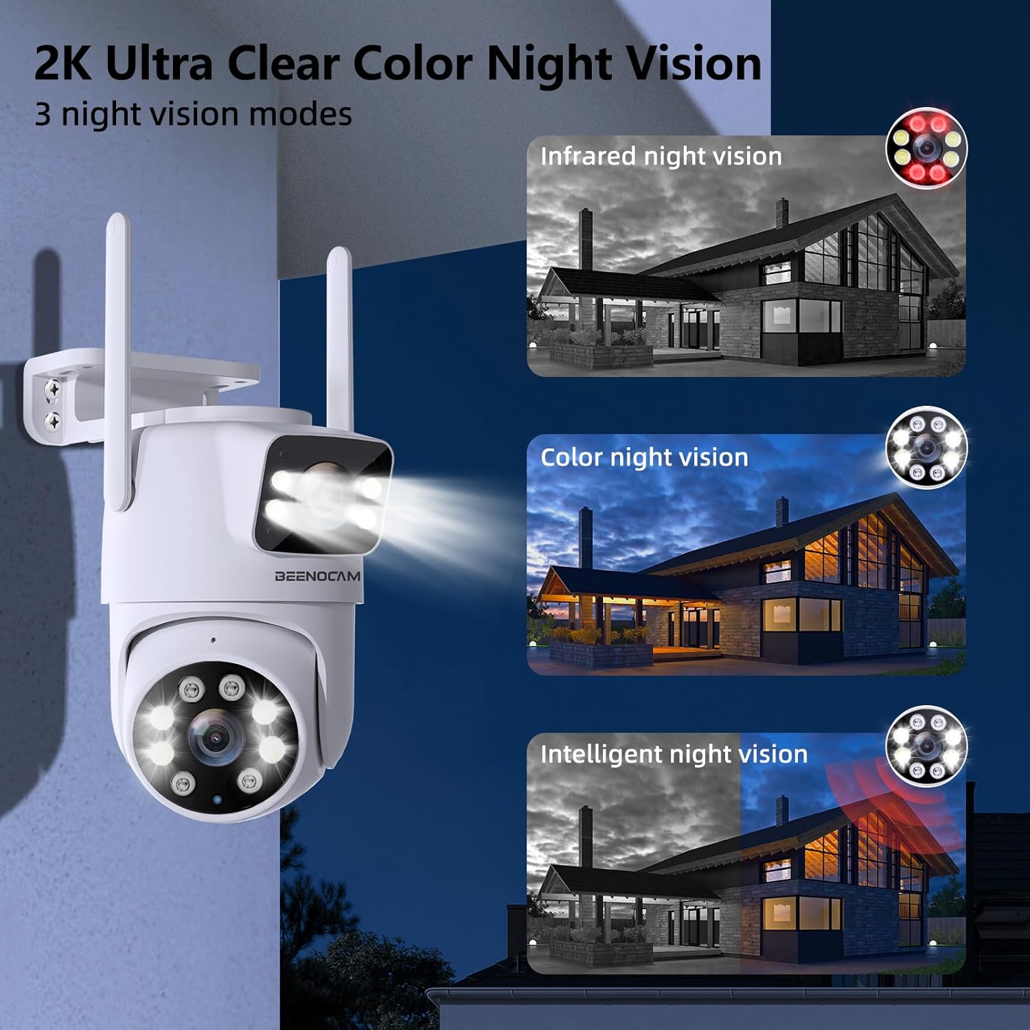 BEENOCAM 2K Ultra Clear Color Night Vision