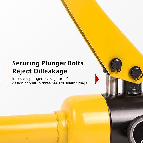 Miniatura 5 de Herramienta de prensado hidráulico 14T 6AWG-500MCM Herramienta de prensado de cables de batería 0.87 pulgadas Carrera hidráulica de orejeta