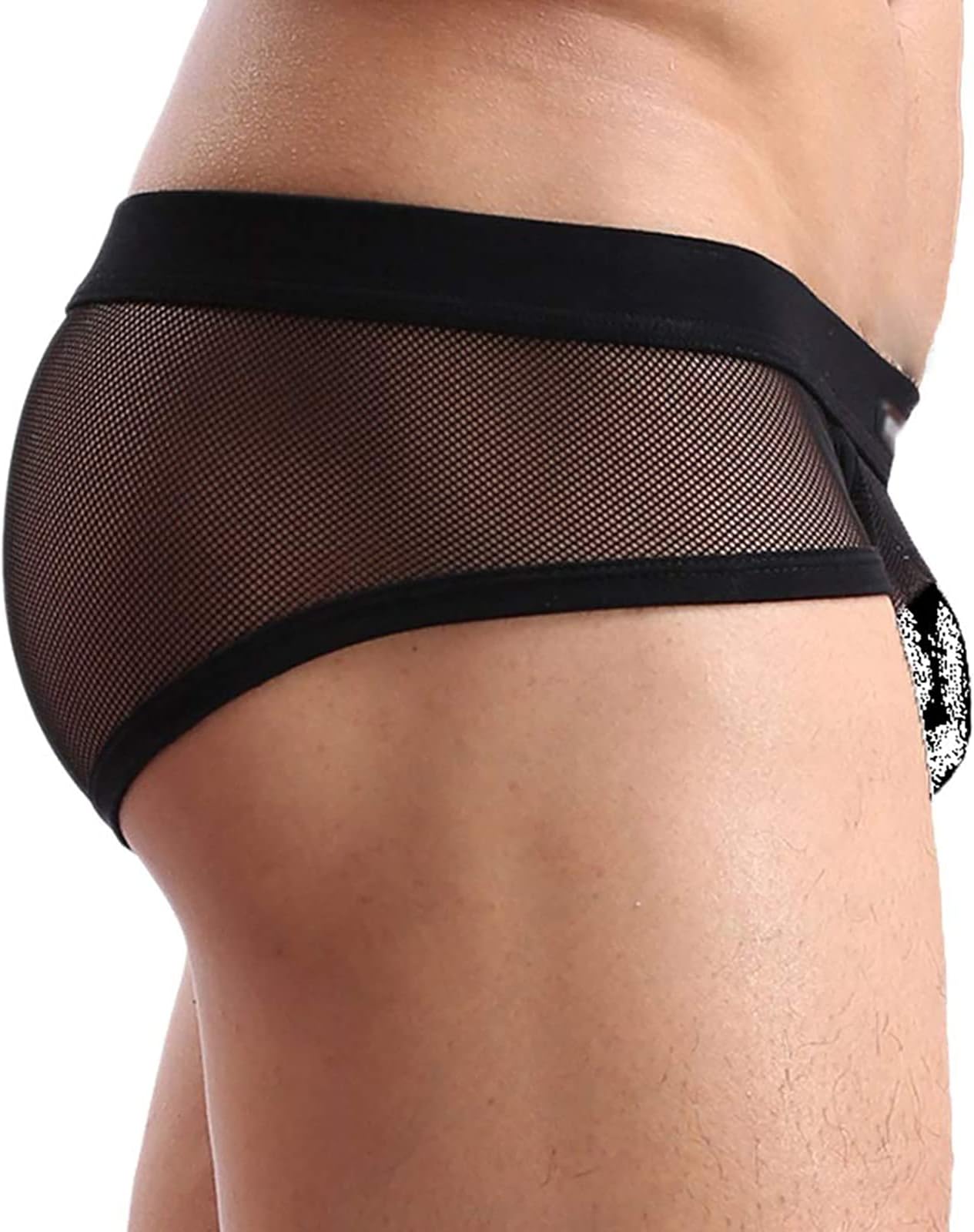 Men's Underwear Sexy Mesh Breathable Boxer Briefs Low Rise Cool Boxers Pack Set