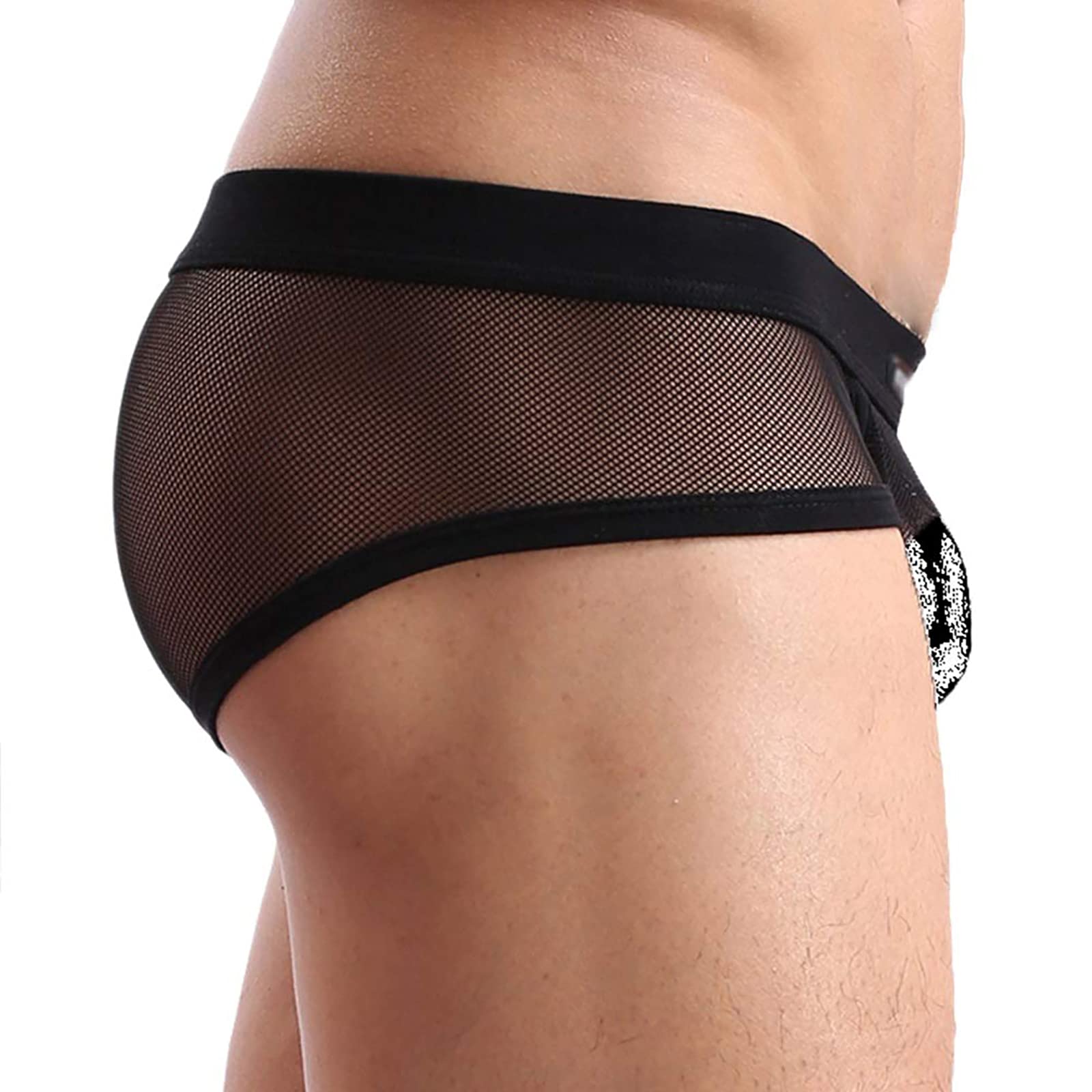 EvankinMen's Underwear Sexy Mesh Breathable Boxer Briefs Low Rise Cool Boxers Pack Set