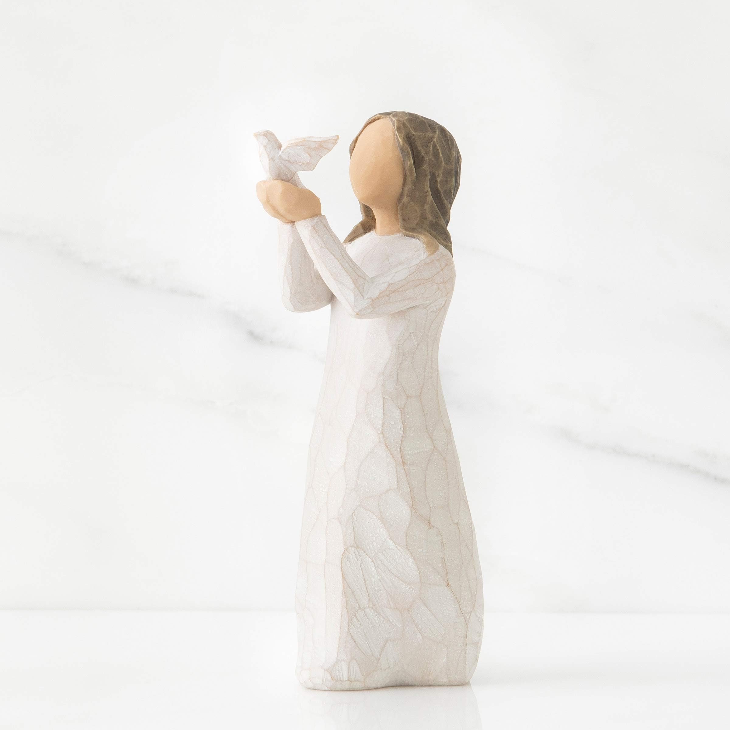 Willow Tree Figura de niña con Paloma, Multicolor, Home & Navidad Deco, Enesco