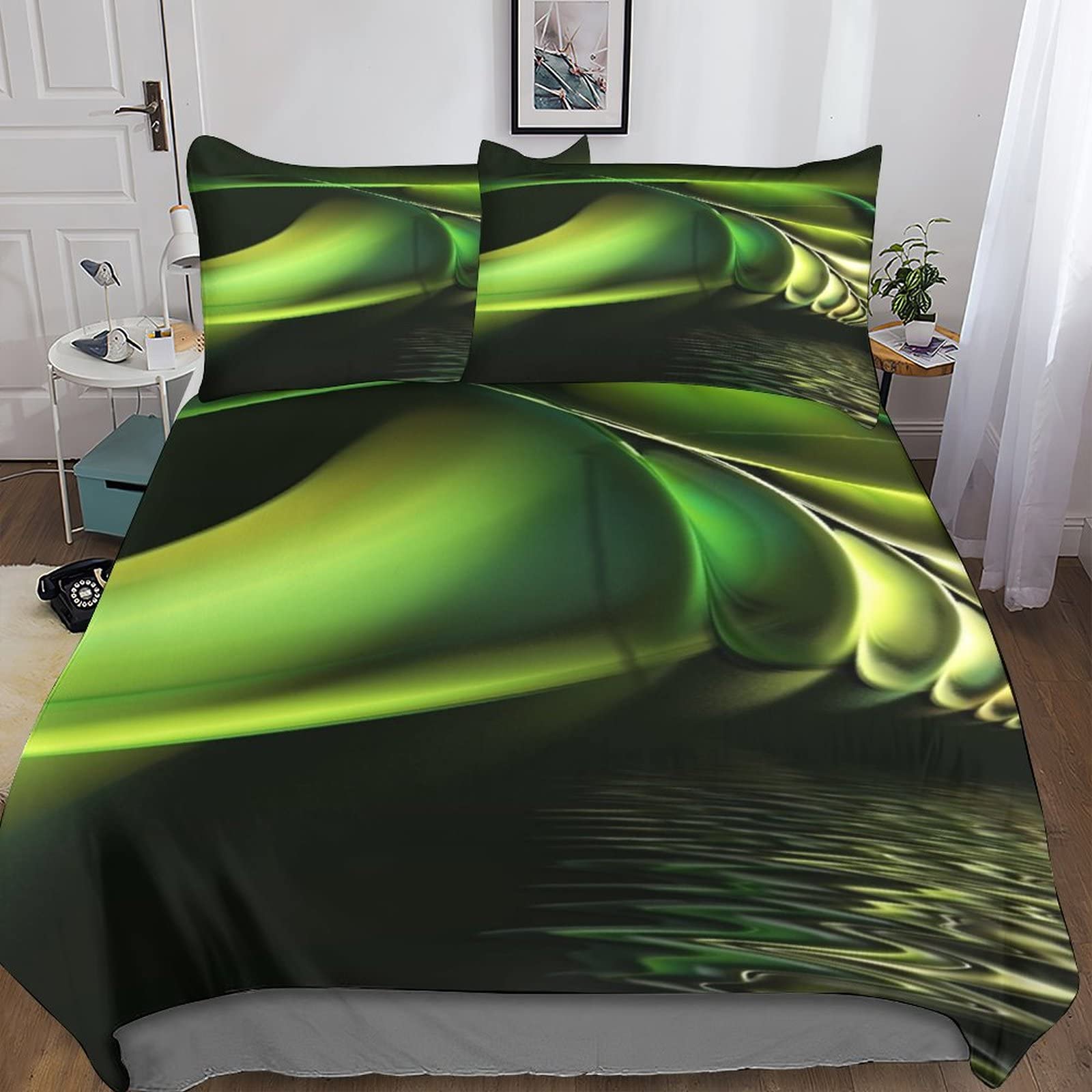 Housse de couette microfibre respirable contre la chaleur ensemble literie 220x240