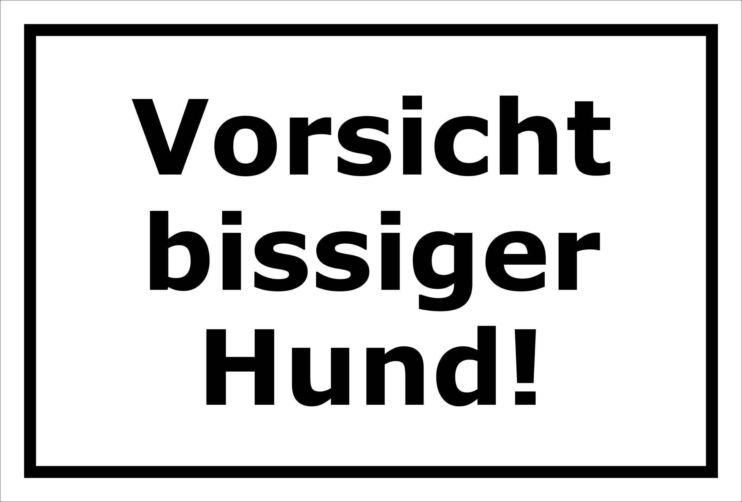 Produktbild von Melis-Folienwerkstatt Hundewarnschild - 15x20cm Aluverbund Mit Bohrlöchern