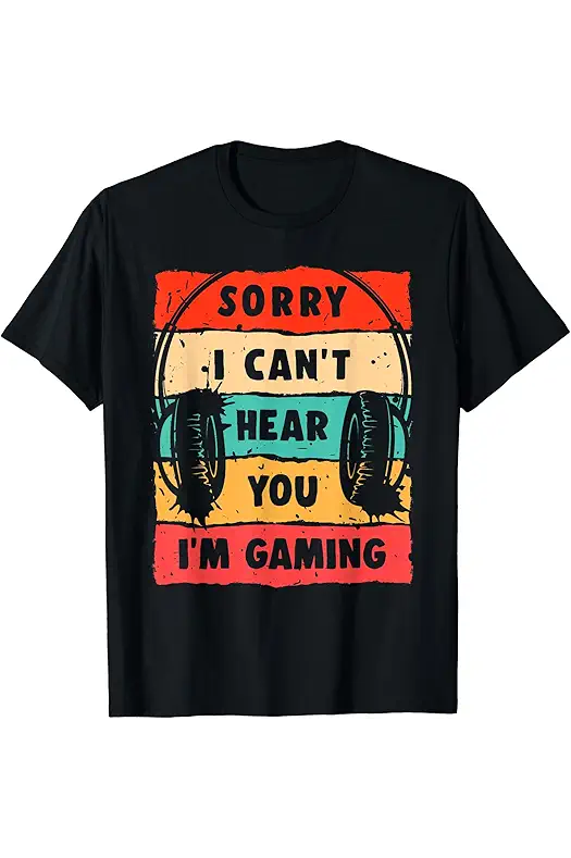 CAT Funny Gamer Shirt for Teens Boys Men...