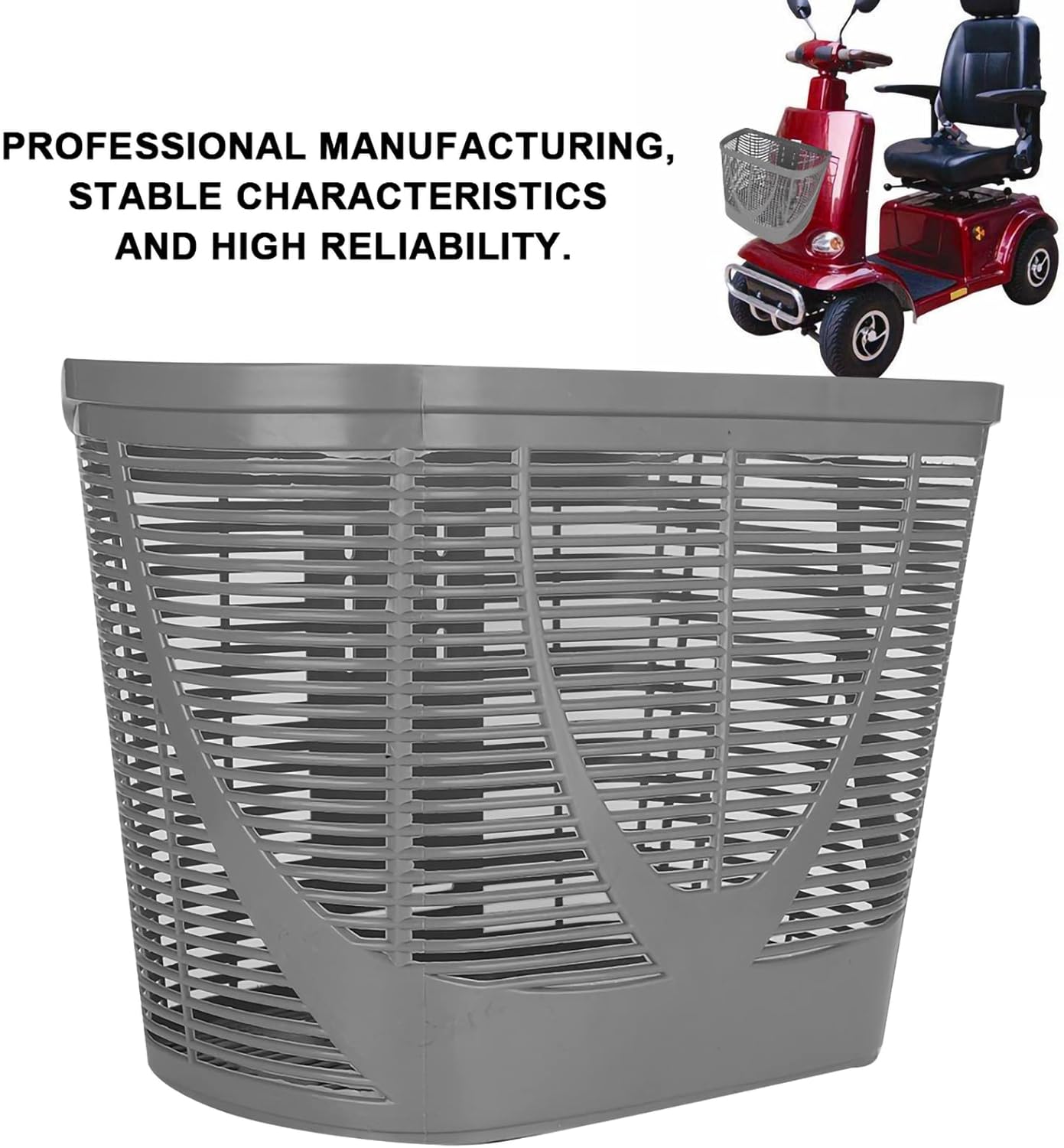 JTLB Mobility Scooter Plastic Rear Basket Modification Accessory Replacement with Mounting Screw