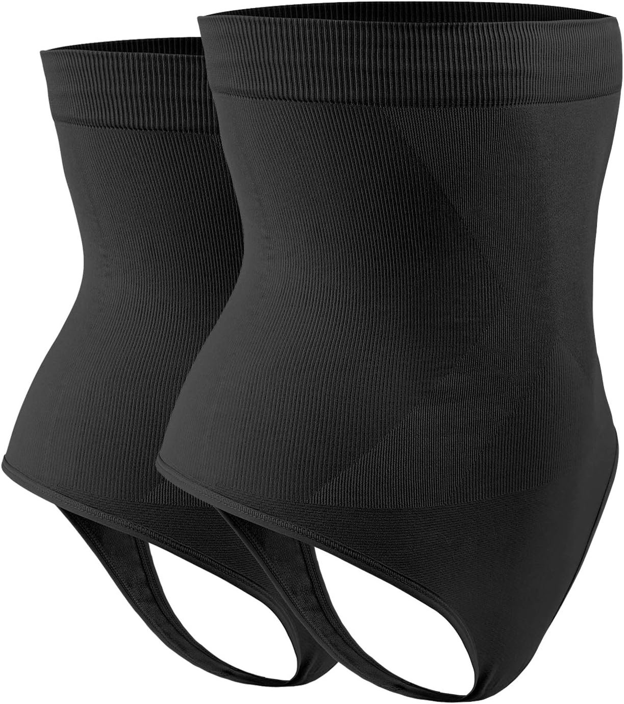DREAM SLIM Women's High-Waist Seamless Body Shaper Briefs Firm Control Tummy Thong Shapewear Panties Girdle Underwear