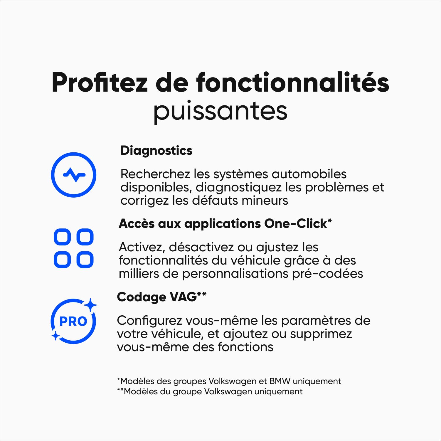 Obdeleven Ultimate Edition OBD2 - Outil professionnel d'analyse diagnostique bluetooth nouvelle génération - Lecteur d'erreurs pour Android et IOS