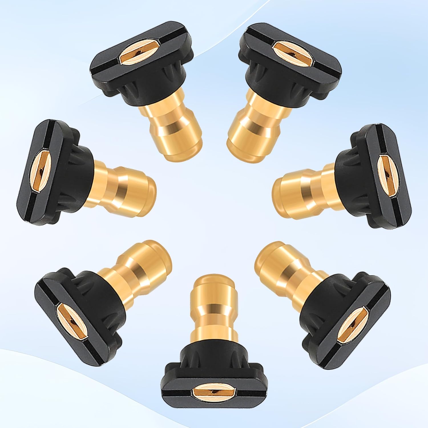 Tool Daily Pressure Washer Tips, 65 Degree Power Washer Soap Nozzles 7 Pack, 1/4 Inch Quick Connect, 4000 PSI
