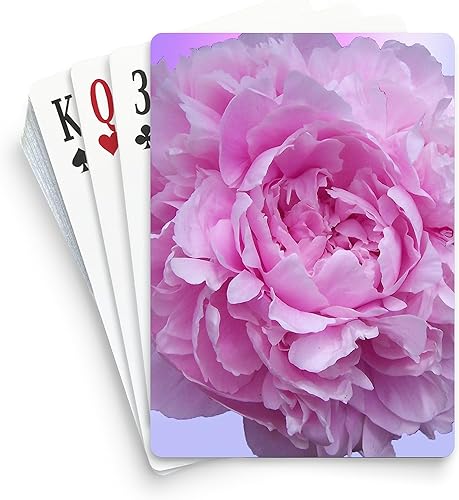 CafePress Naipes de tamaño estándar de flor de peonía