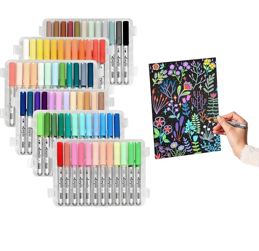 アクリルマーカー Amazon | Shuttle Art アクリルマーカー 36色セット 直液式