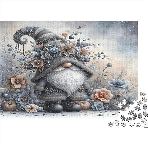 Puzzle Arte de Duende Invernal 1000 Piezas Material Ecológico, Antiestrés