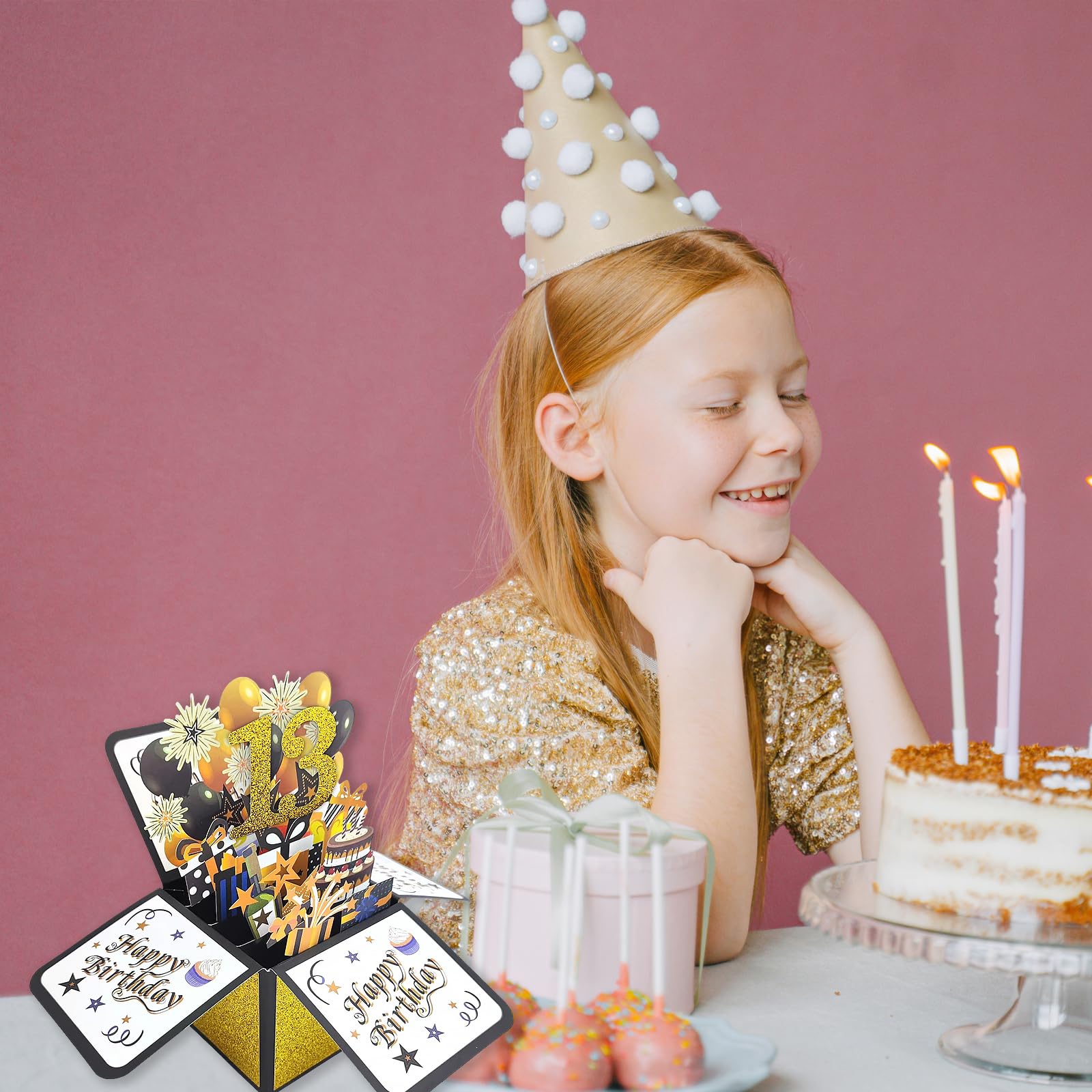Happy Birthday 狂三 PR＋ Amazon.com : Luerbi 13th Happy Birthday Pop Up Card, 13th Pop Up